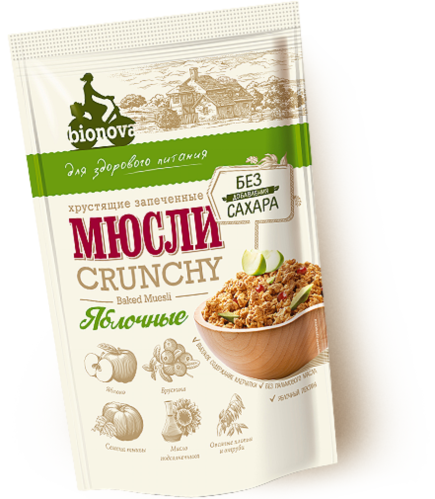 Мюсли «Яблочные» Bionova, 400 гр