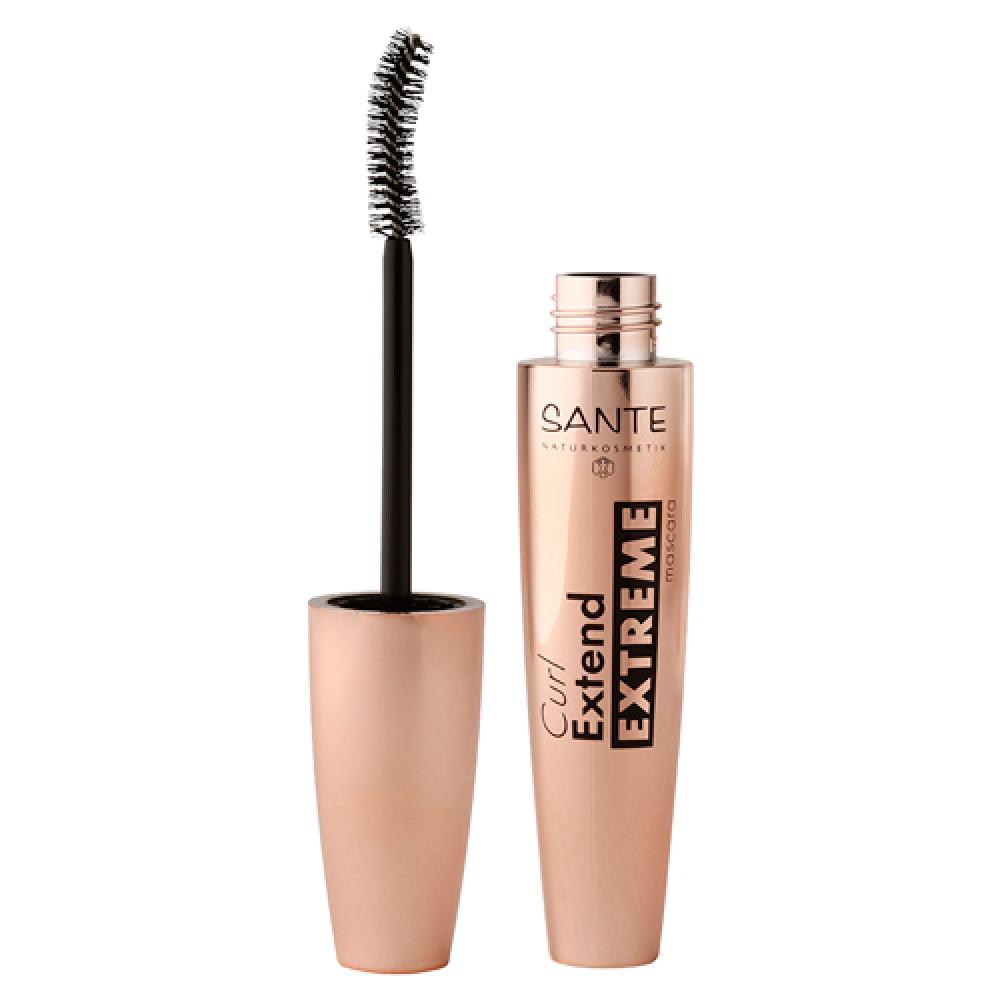 Тушь для ресниц «Подкручивание и экстремальное удлинение» черная Sante, 10 гр